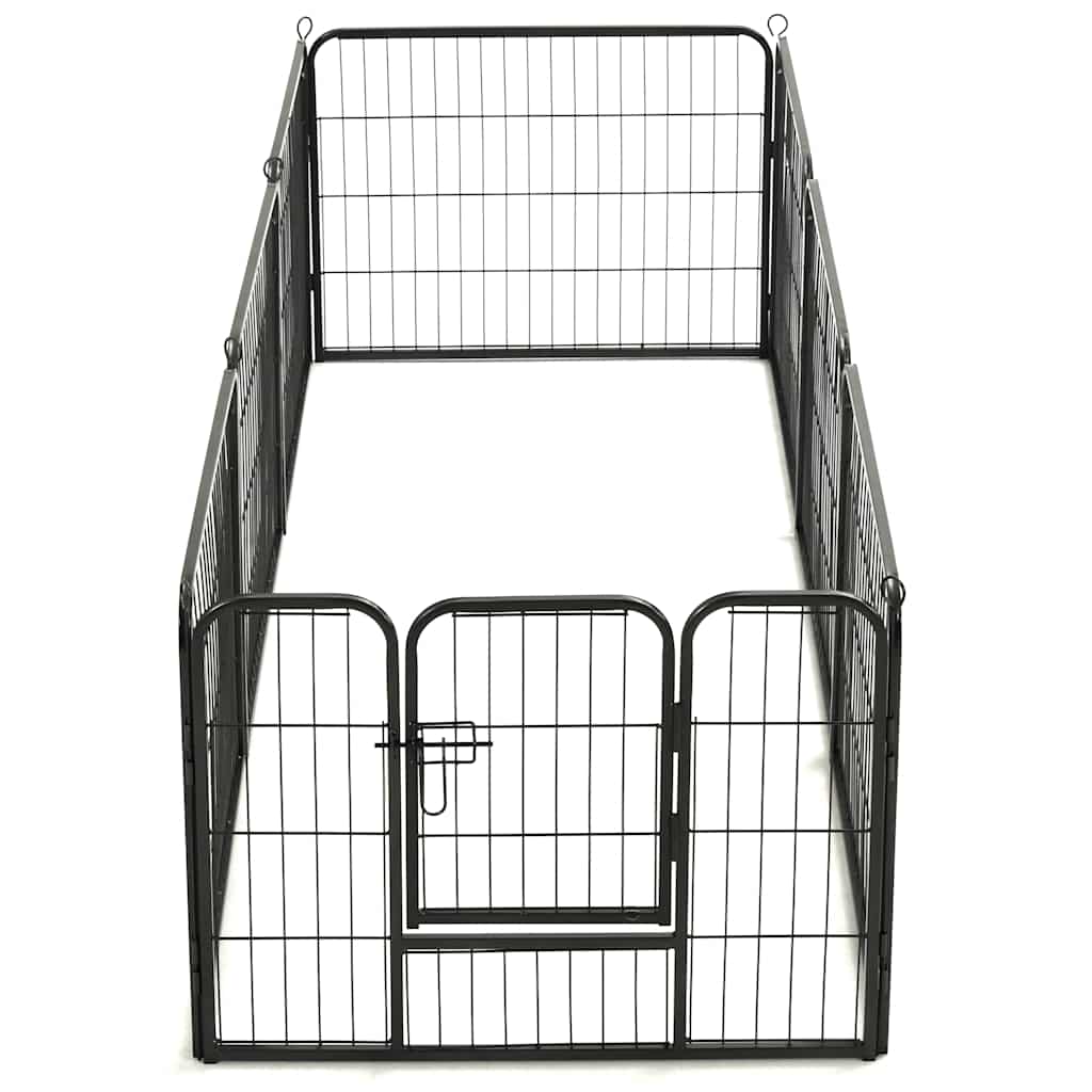 Parc Pour Chiens Acier Noir