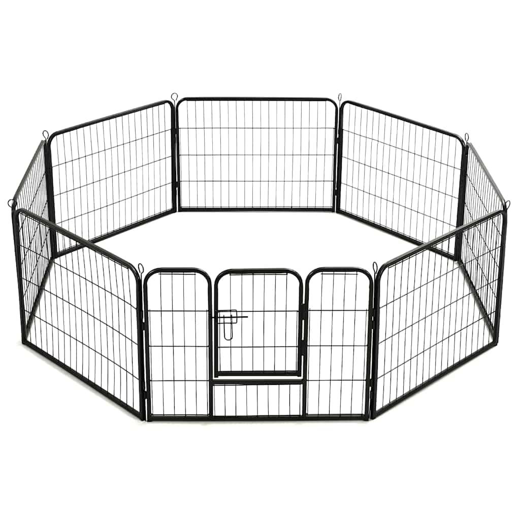 Parc Pour Chiens Acier Noir