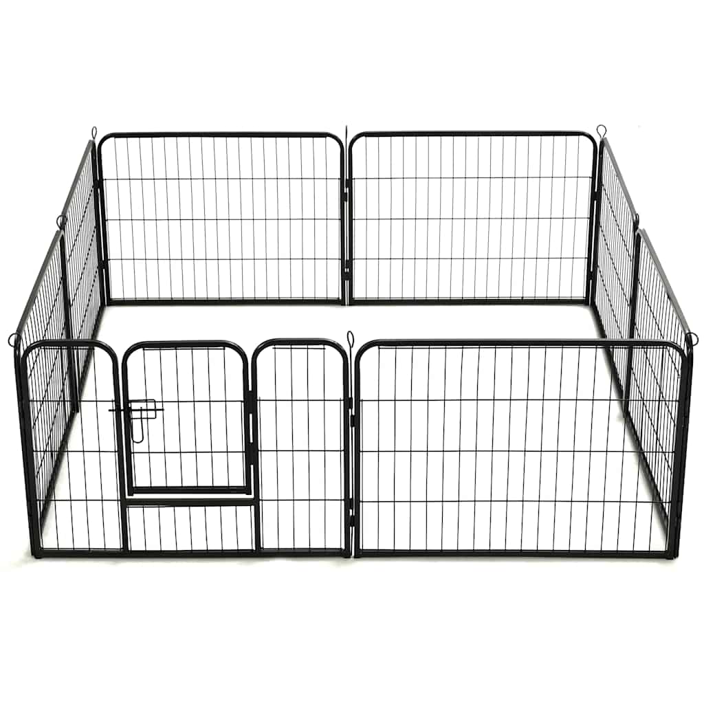 Parc Pour Chiens Acier Noir