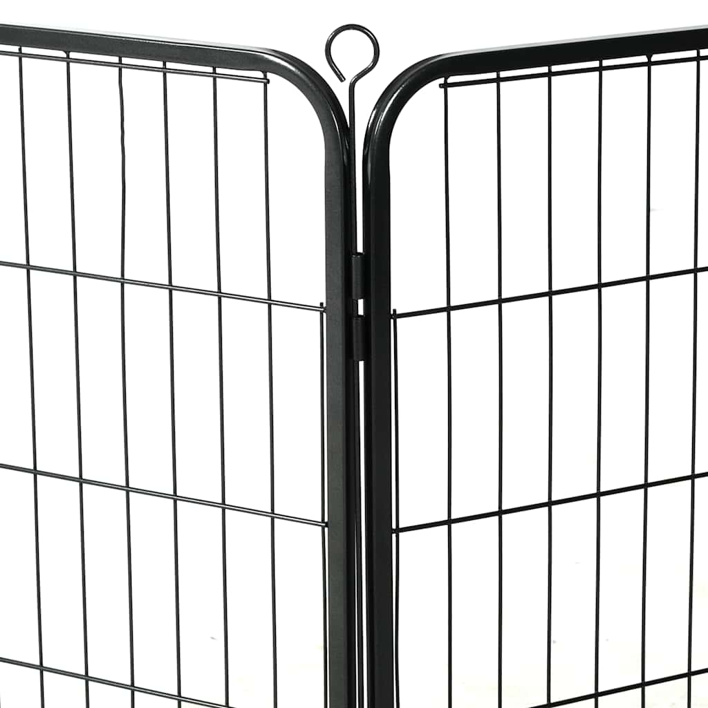 Parc Pour Chiens Acier Noir