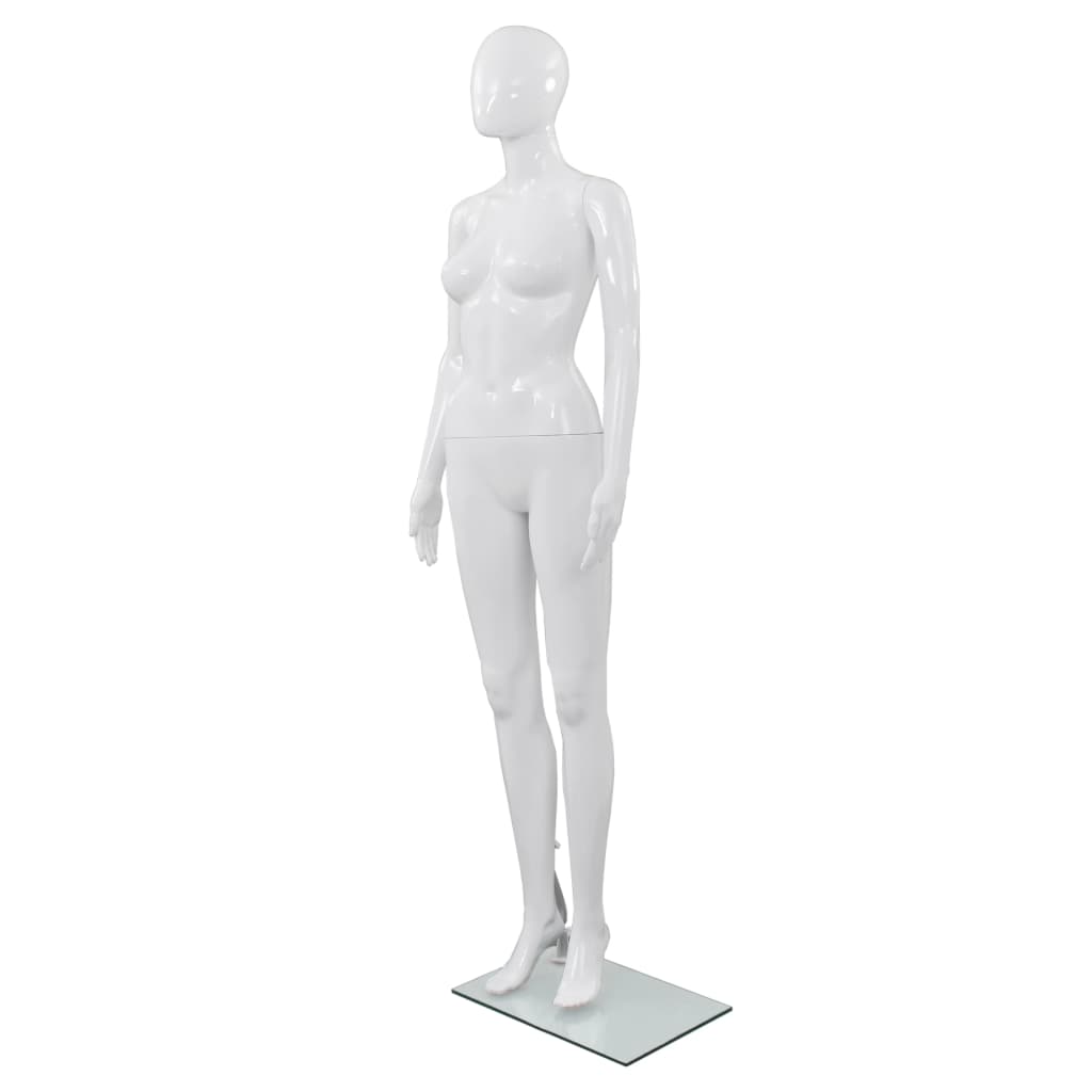 Mannequin Homme Corps Complet Base Verre Brillant 185 Cm