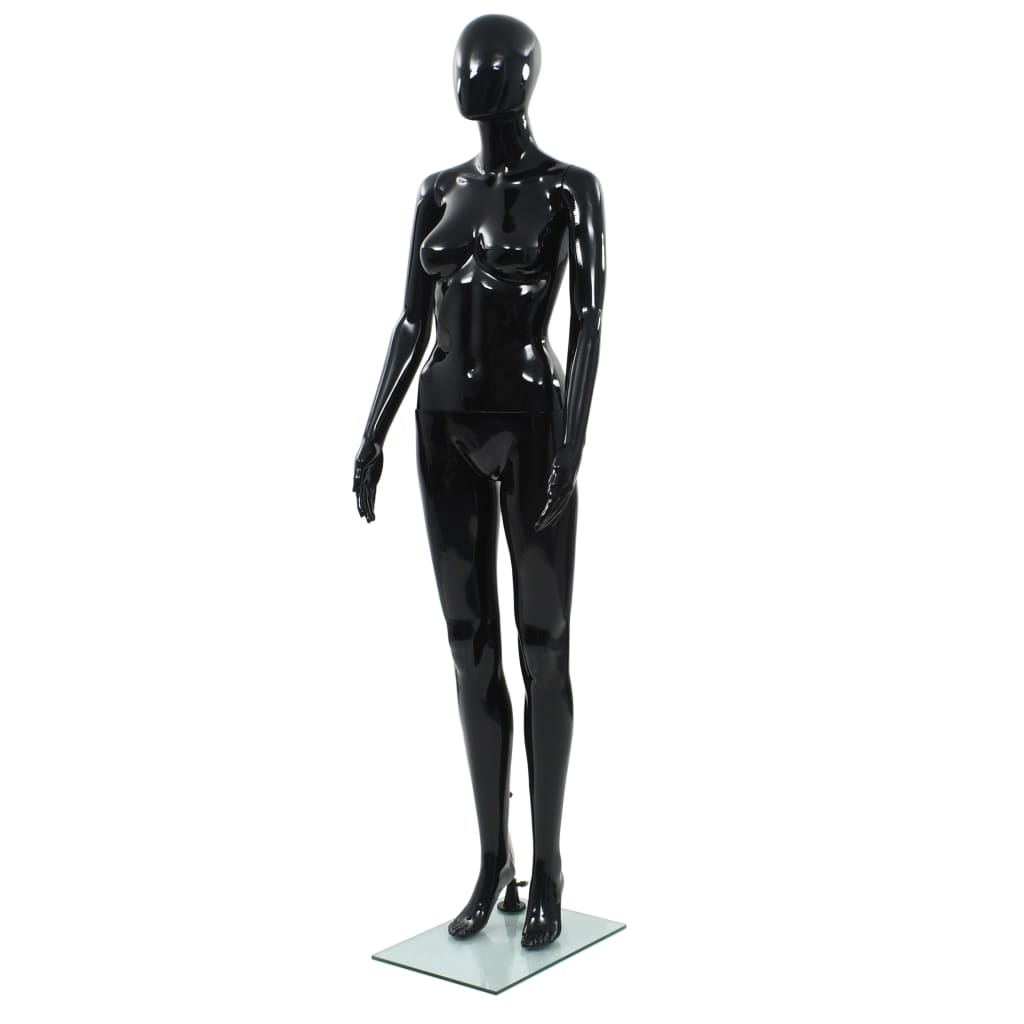 Mannequin Homme Corps Complet Base Verre Brillant 185 Cm