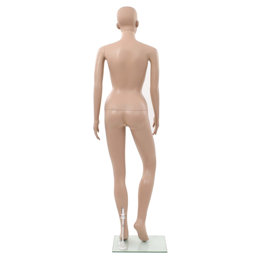 Mannequin Femme Sexy Avec Base En Verre Beige 180 Cm