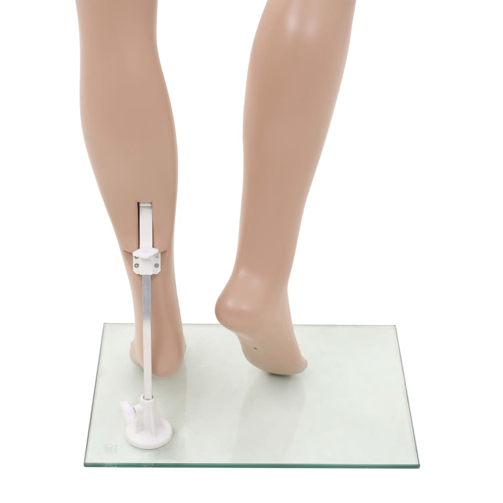 Mannequin Femme Sexy Avec Base En Verre Beige 180 Cm