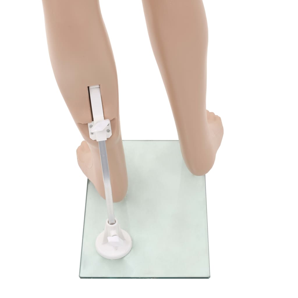 Mannequin Enfant Corps Complet Avec Base Verre Beige 140 Cm