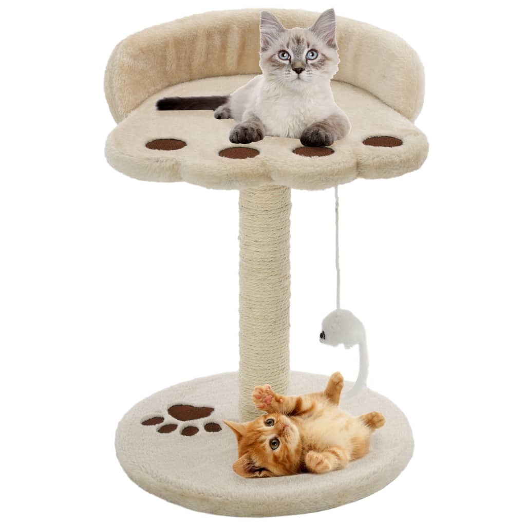 Arbre À Chat Avec Griffoir En Sisal Et Marron