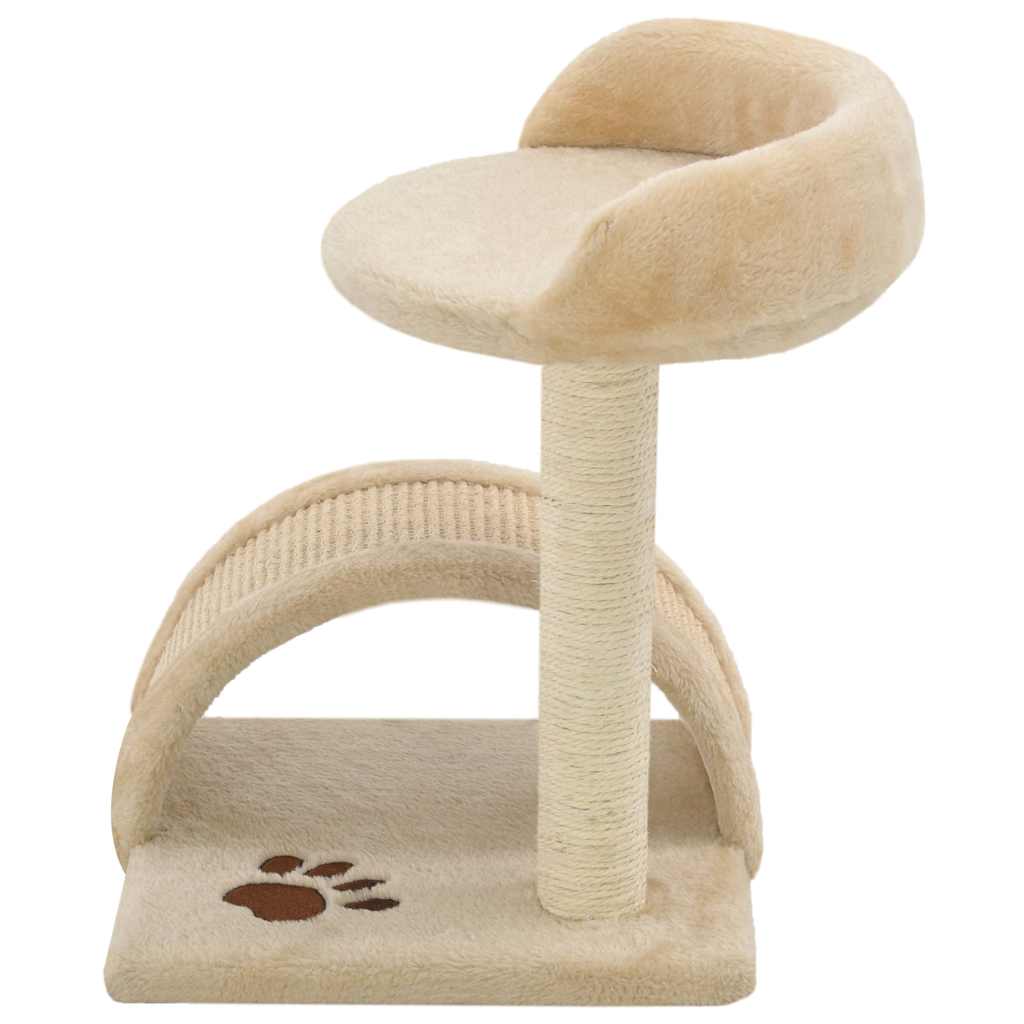 Arbre À Chat Avec Griffoir En Sisal Et Marron