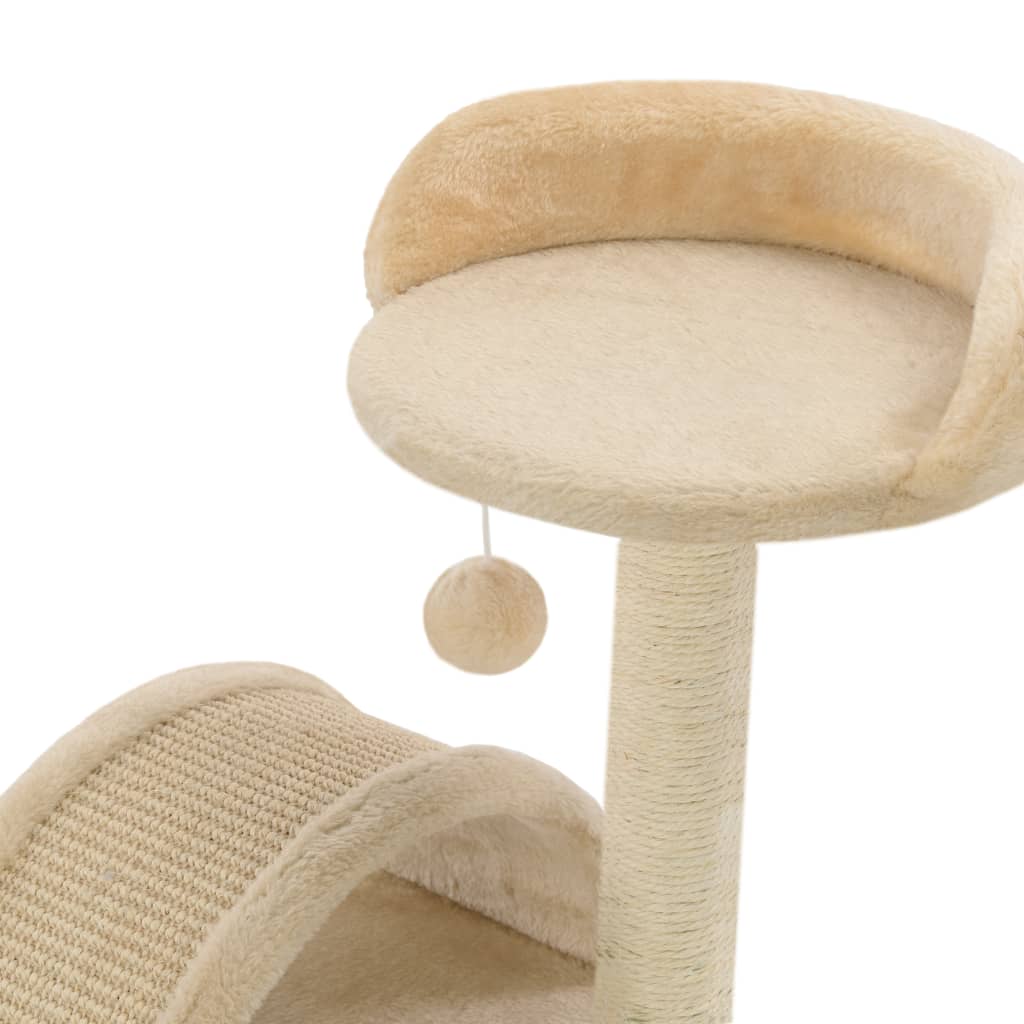 Arbre À Chat Avec Griffoir En Sisal Et Marron