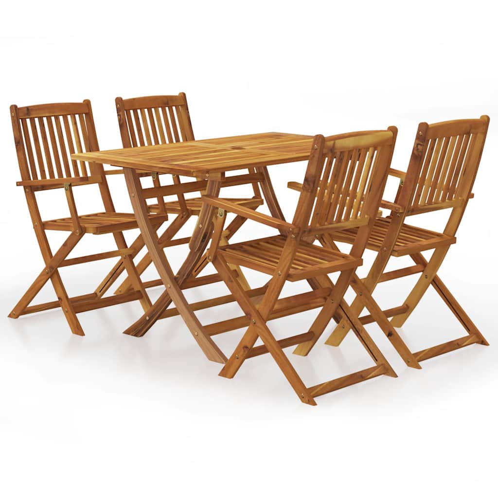 Ensemble À Manger De Jardin 7 Pcs Bois D'acacia Solide