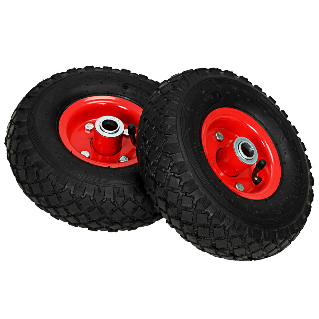 Roues De Diable 2 Pcs Caoutchouc 3.00-4 (245X82)