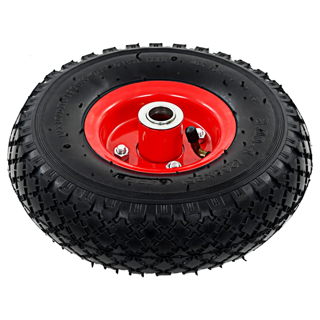 Roues De Diable 2 Pcs Caoutchouc 3.00-4 (245X82)