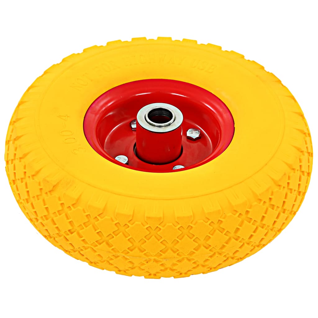 Roues De Diable 4 Pcs Pu Solide 3.00-4 (245X82)