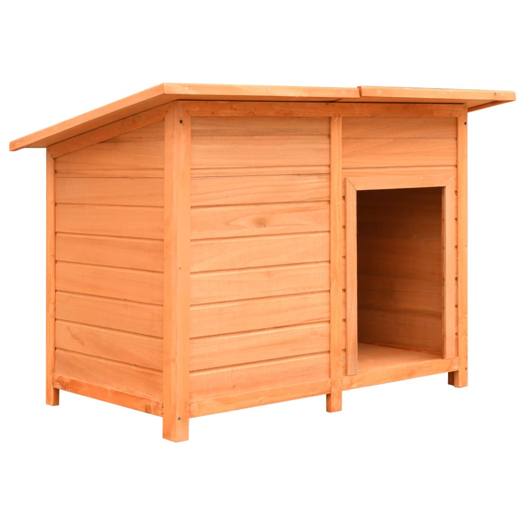 Niche Pour Chiens Bois De Pin Et De Sapin Solide 120X77X86 Cm