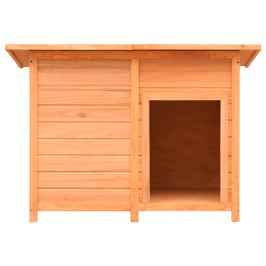Niche Pour Chiens Bois De Pin Et De Sapin Solide 120X77X86 Cm