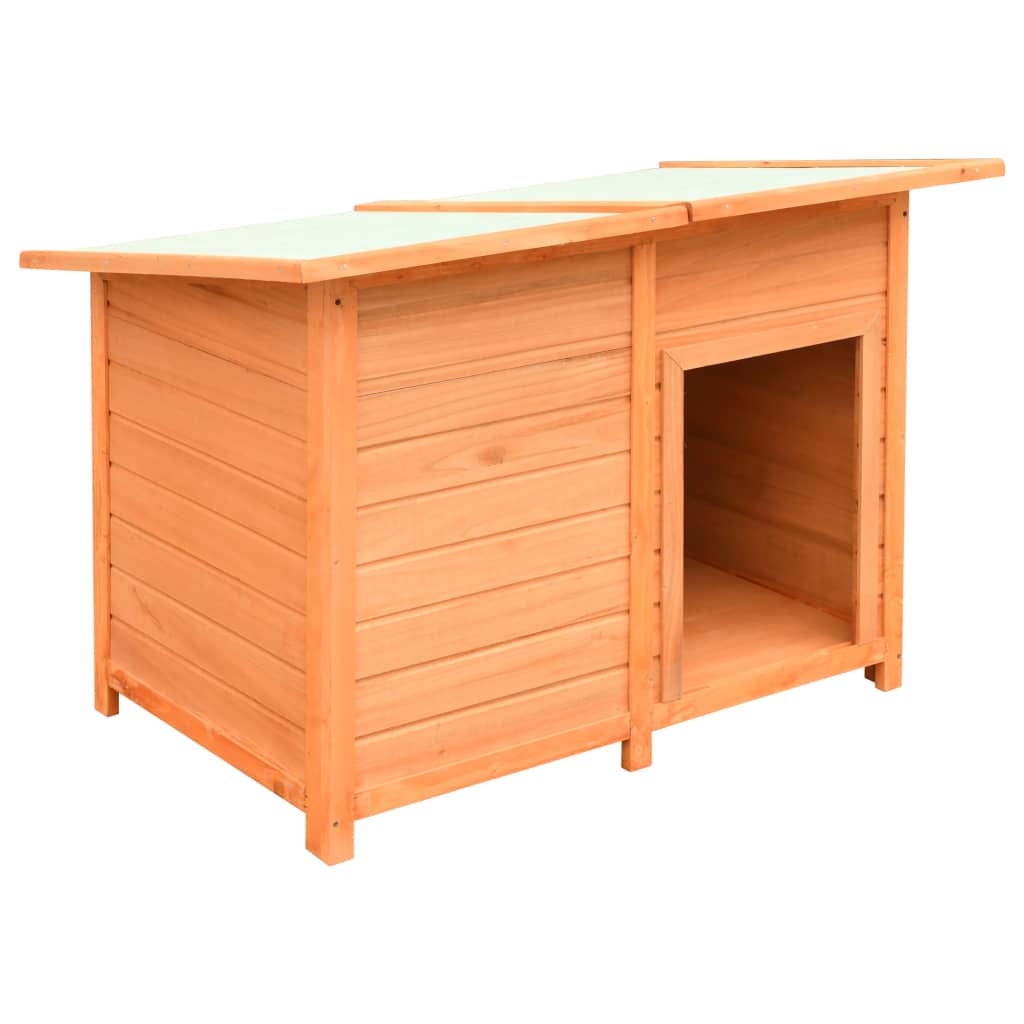Niche Pour Chiens Bois De Pin Et De Sapin Solide 120X77X86 Cm
