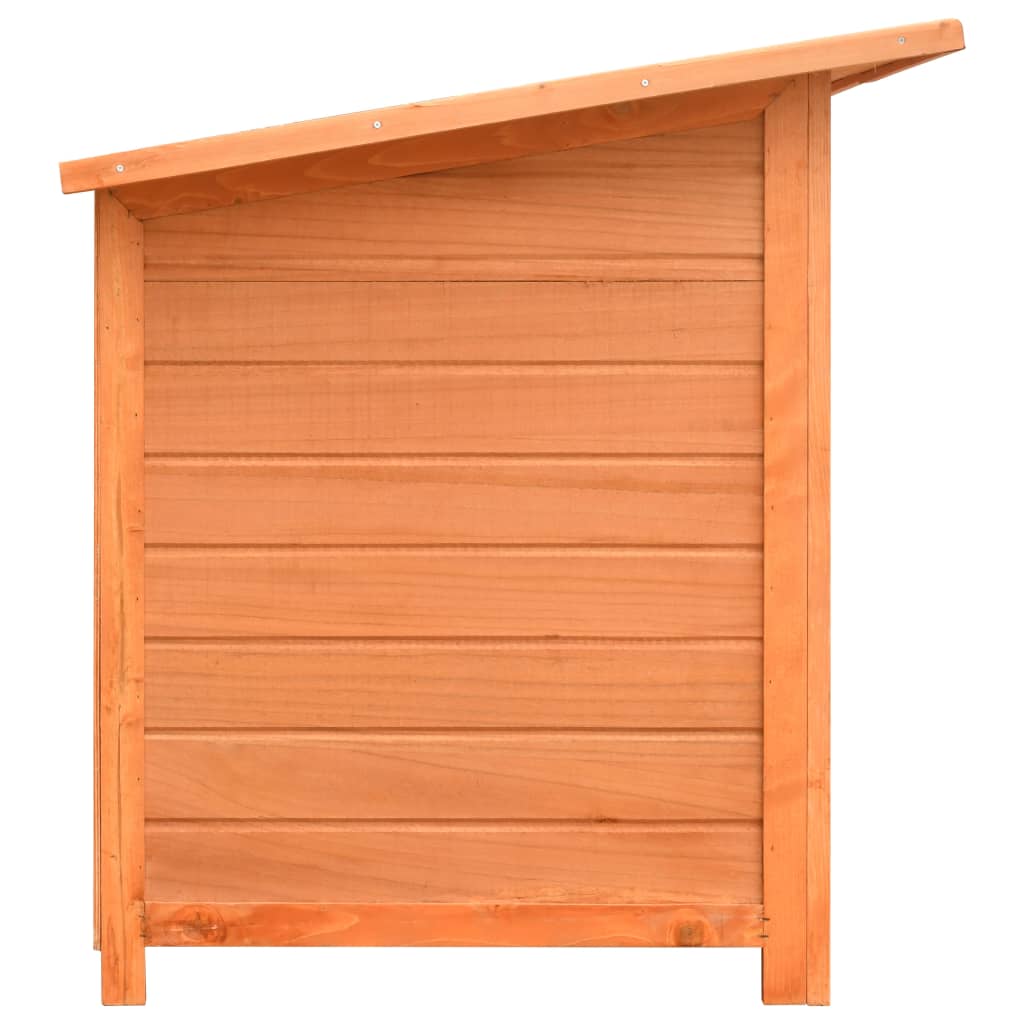 Niche Pour Chiens Bois De Pin Et De Sapin Solide 120X77X86 Cm