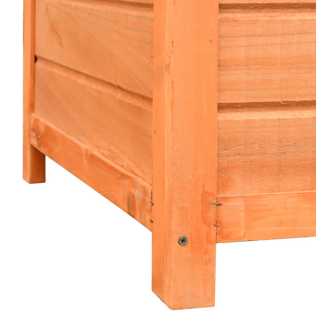 Niche Pour Chiens Bois De Pin Et De Sapin Solide 120X77X86 Cm