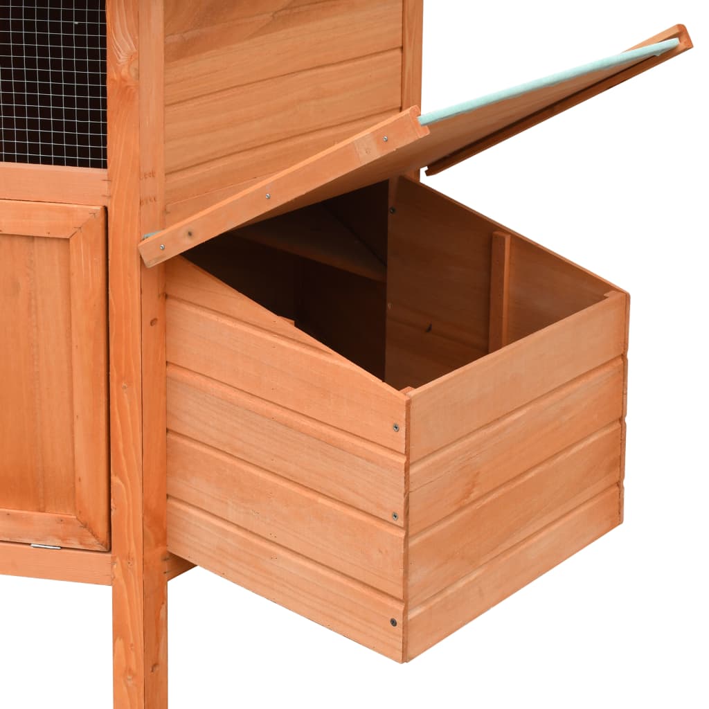 Poulailler Bois De Pin Massif Et Sapin 126X117X125 Cm