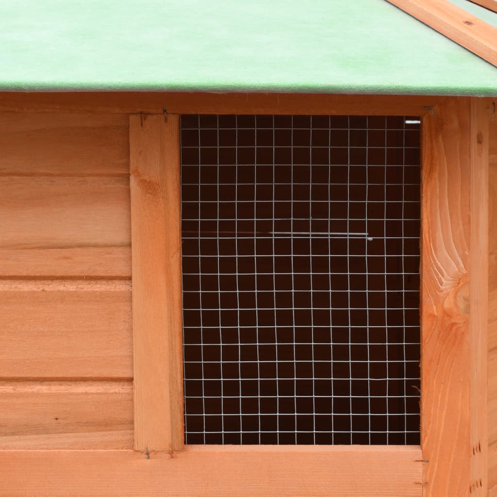 Poulailler Bois De Pin Massif Et Sapin 126X117X125 Cm
