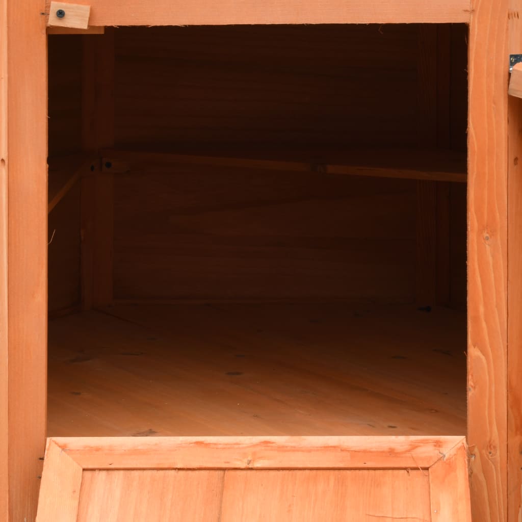 Poulailler Bois De Pin Massif Et Sapin 126X117X125 Cm