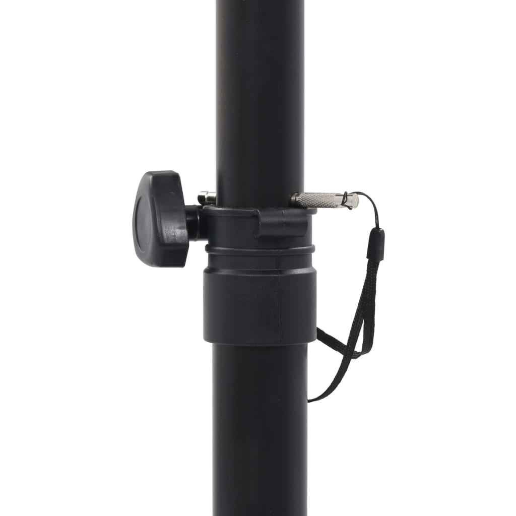 Supports De Haut-Parleur De Moniteur De Studio 2 Pcs Noir Acier