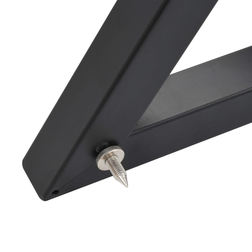 Supports De Haut-Parleur De Moniteur De Studio 2 Pcs Noir Acier