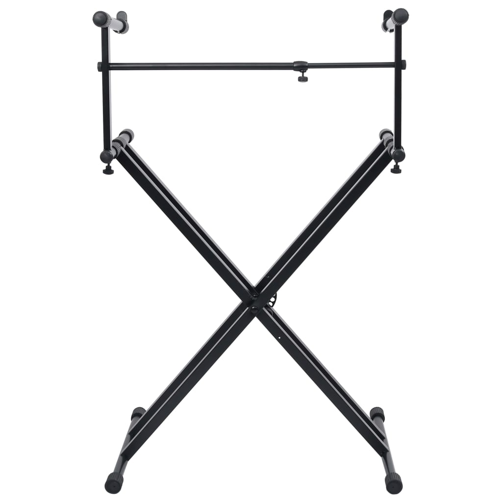 Support De Clavier À Double Empattement Et Cadre En X Noir