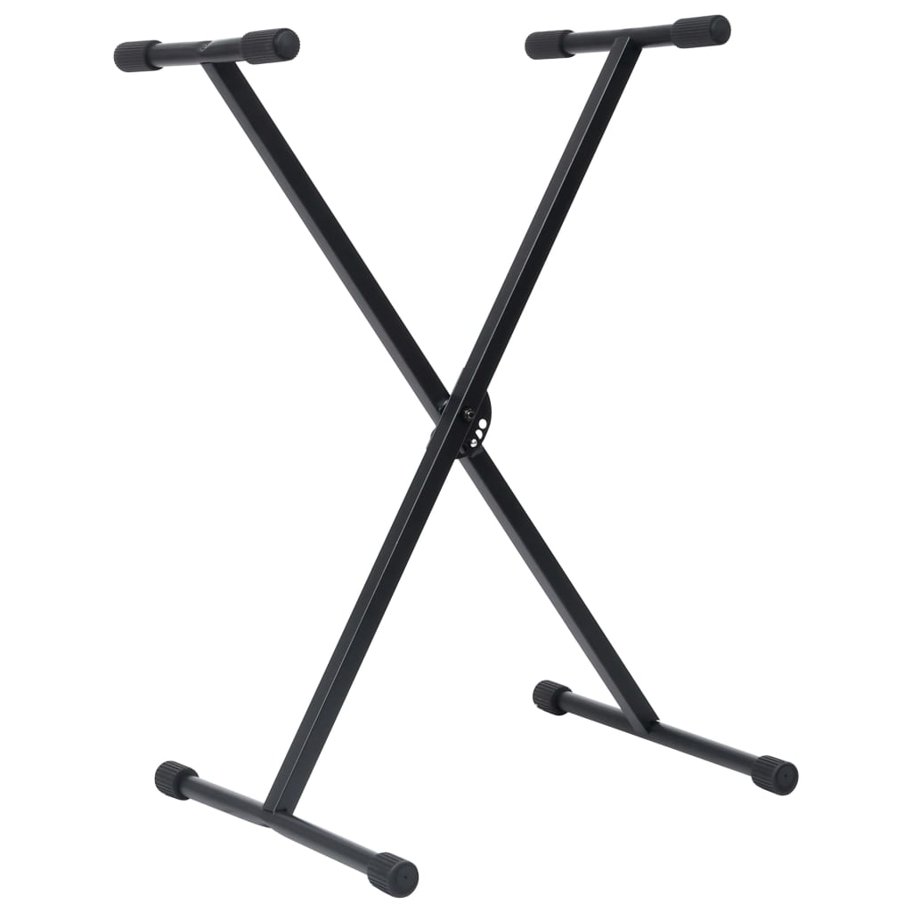 Ensemble De Support De Clavier Et De Tabouret Noir