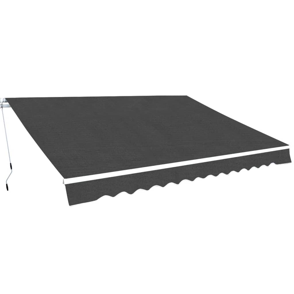 Auvent Pliable Manuel Anthracite
