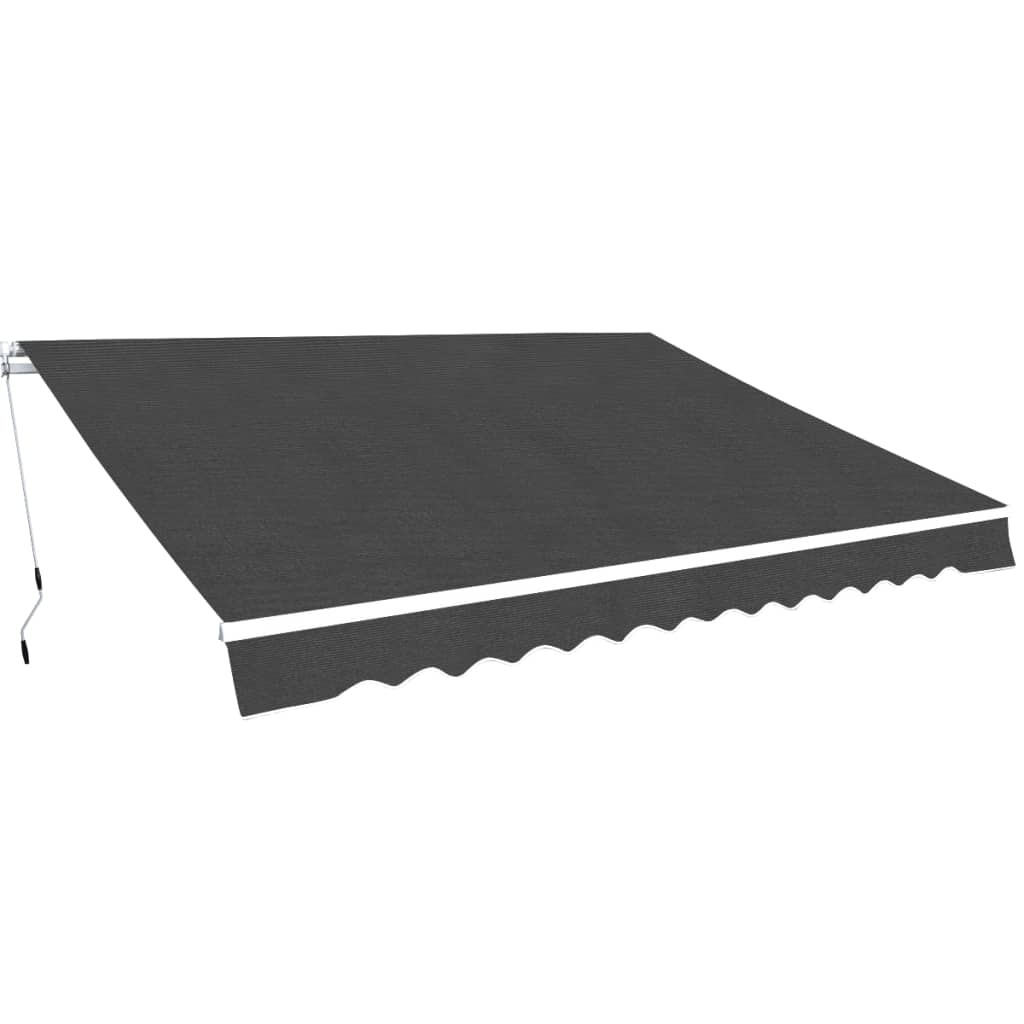 Auvent Pliable Manuel Anthracite