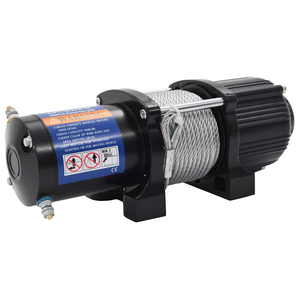 Treuil Électrique 12 V 4500 Lbs 2040 Kg Avec Télécommande