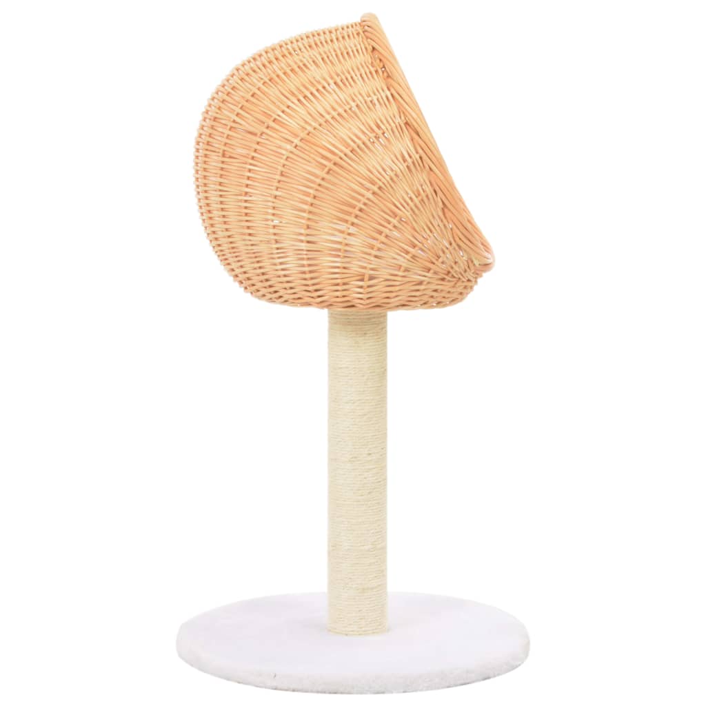Arbre À Chat Avec Griffoir En Sisal Naturel Bois De Saule