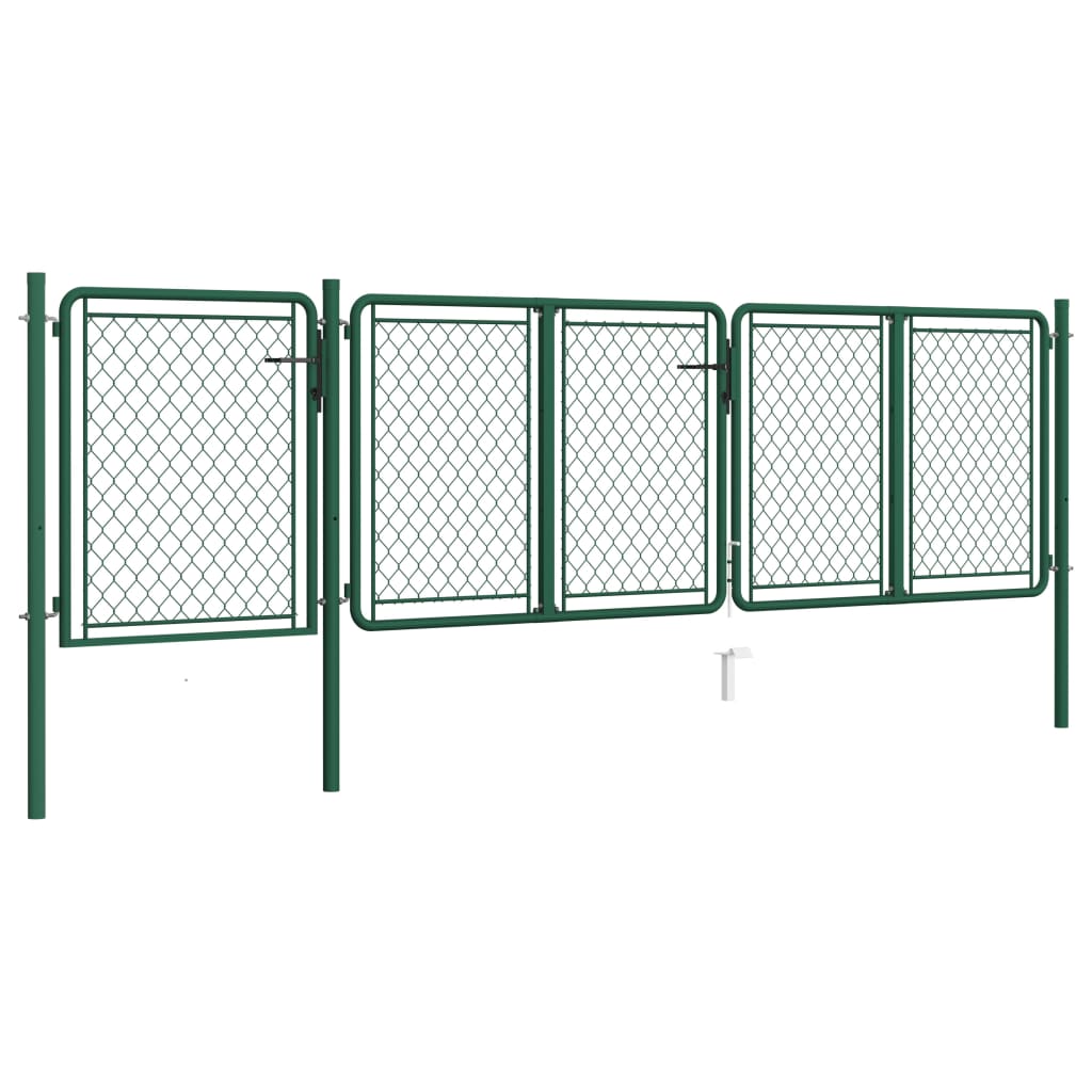 Portail De Jardin En Acier Vert