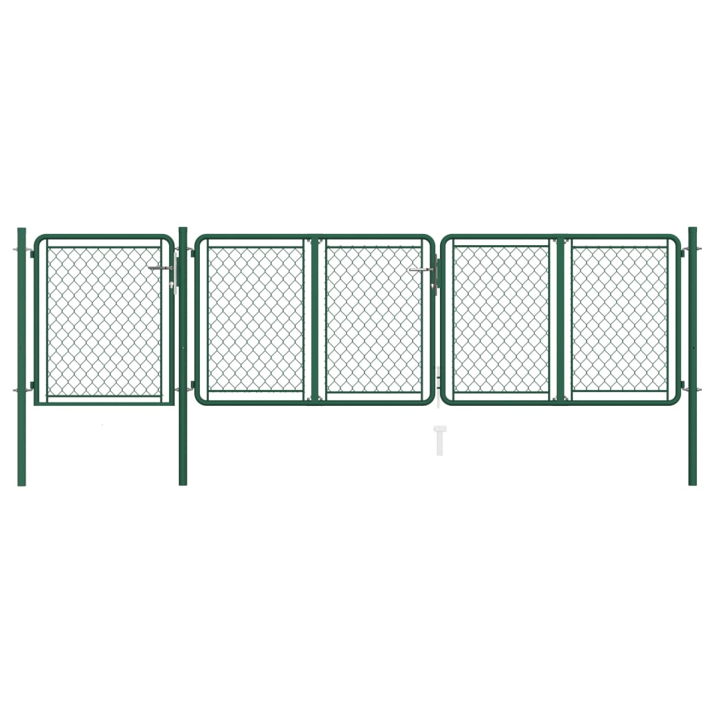 Portail De Jardin En Acier Vert