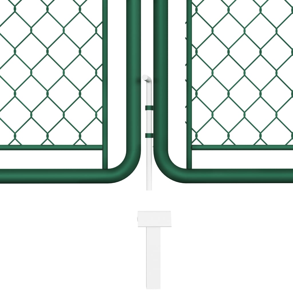 Portail De Jardin En Acier Vert