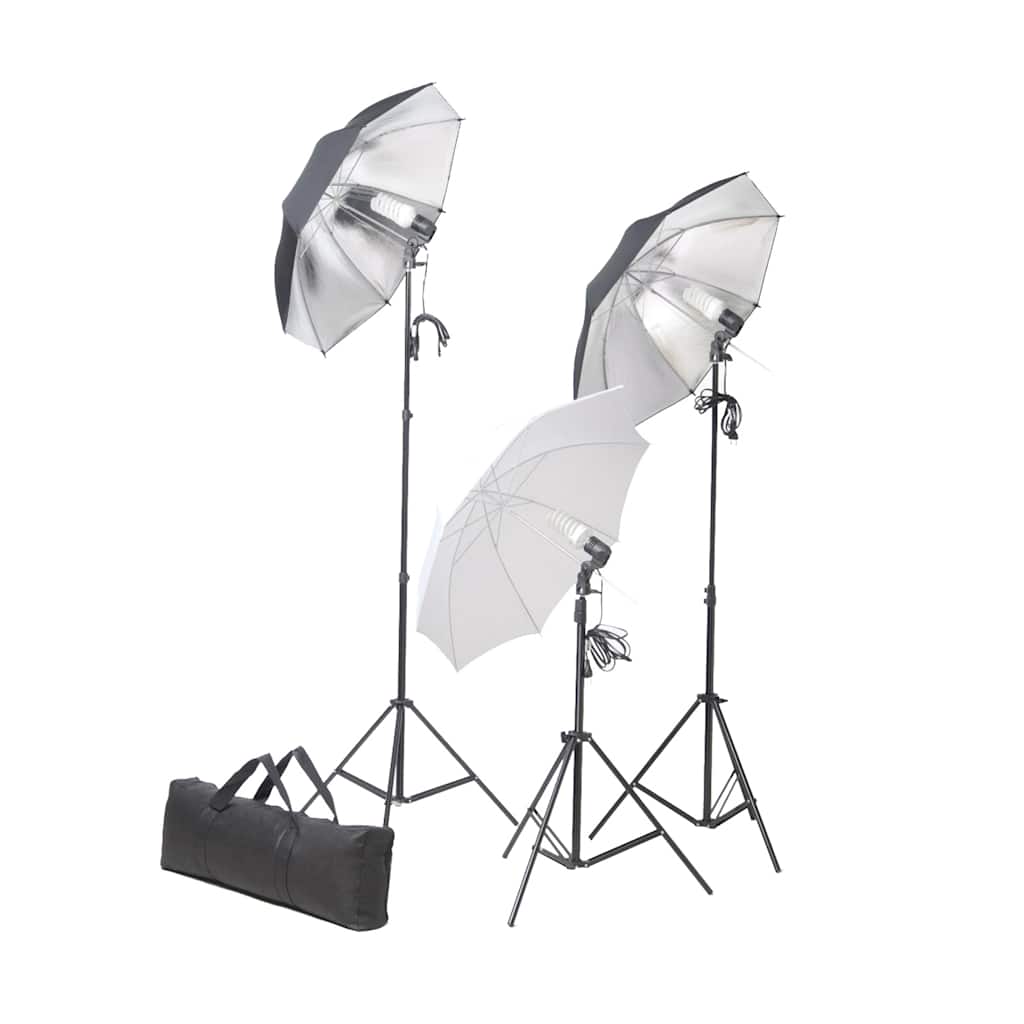Ensemble D'éclairage De Studio: Trépieds Et Parapluies 24 Watts