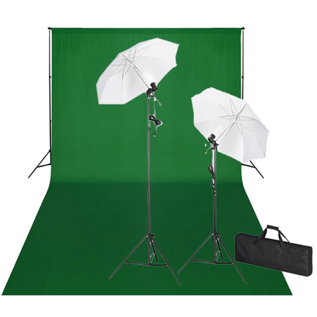 Kit De Studio Et Toile De Fond E 600 X 300 Cm Et Lumières