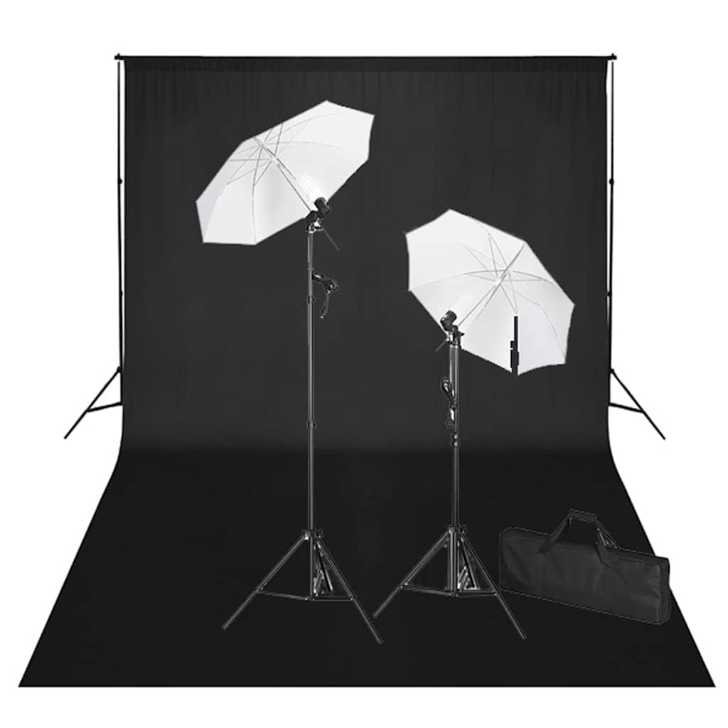Kit De Studio Et Toile De Fond E 600 X 300 Cm Et Lumières
