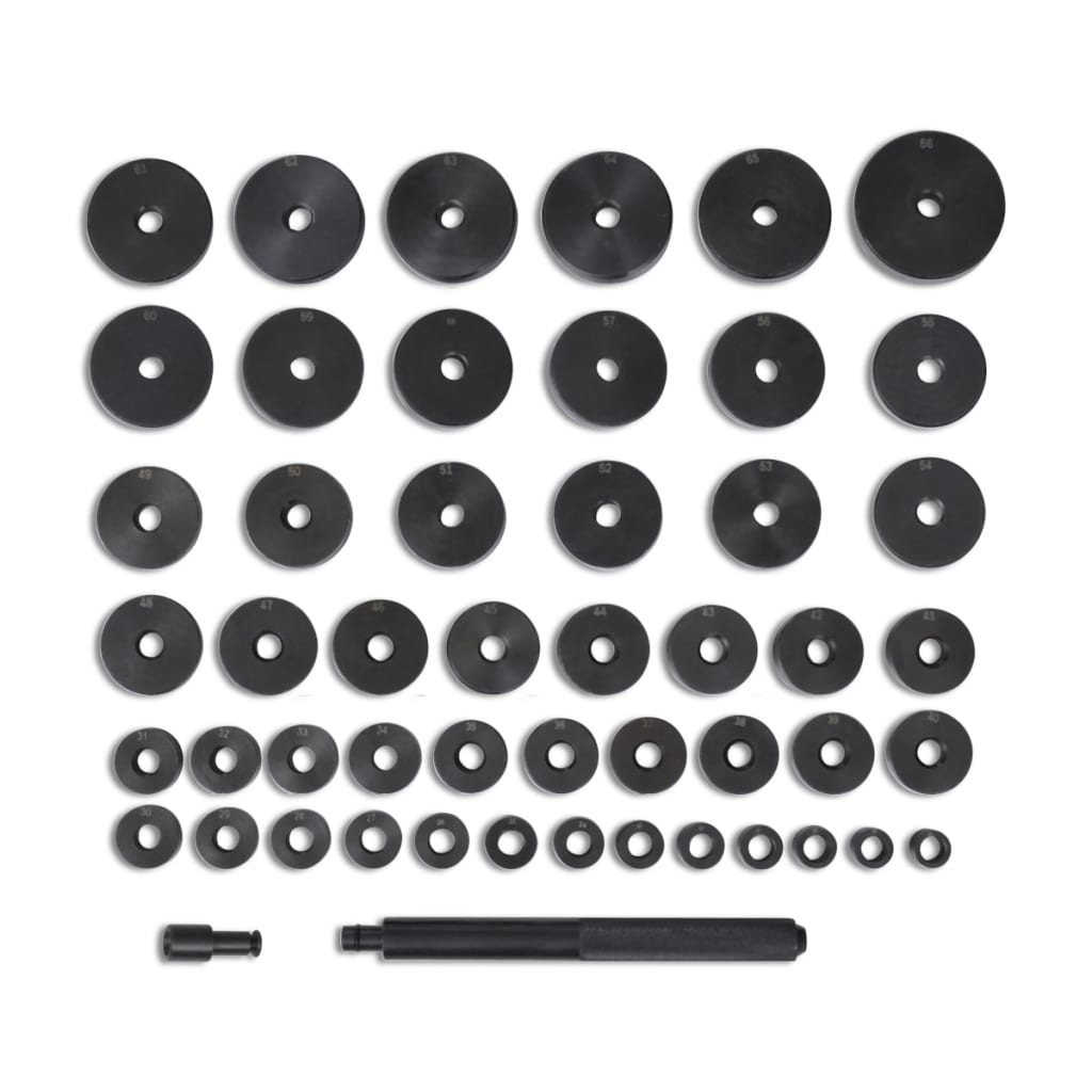 Ensemble De Palier De Coussinet Disques 18 – 65 Mm 51 Pcs