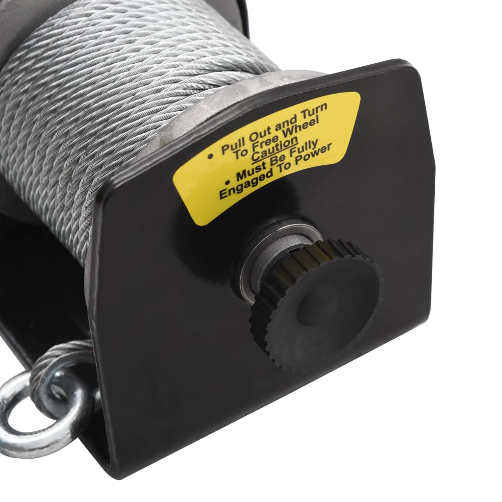 Treuil Électrique 12 V 907 Kg Télécommande Filaire