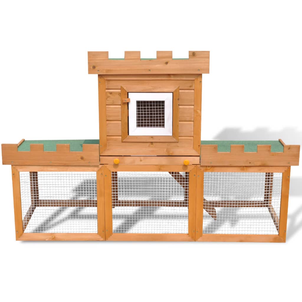 Clapier Large D'extérieur Avec 1 Seule Maison