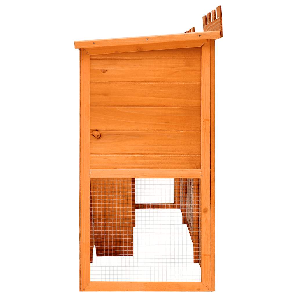 Clapier Large D'extérieur Avec Maison Double