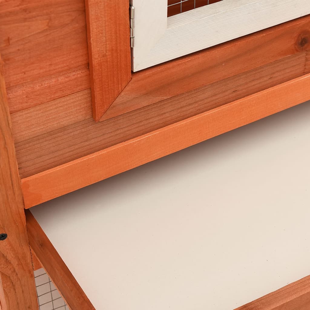 Clapier Large D'extérieur Avec Maison Double