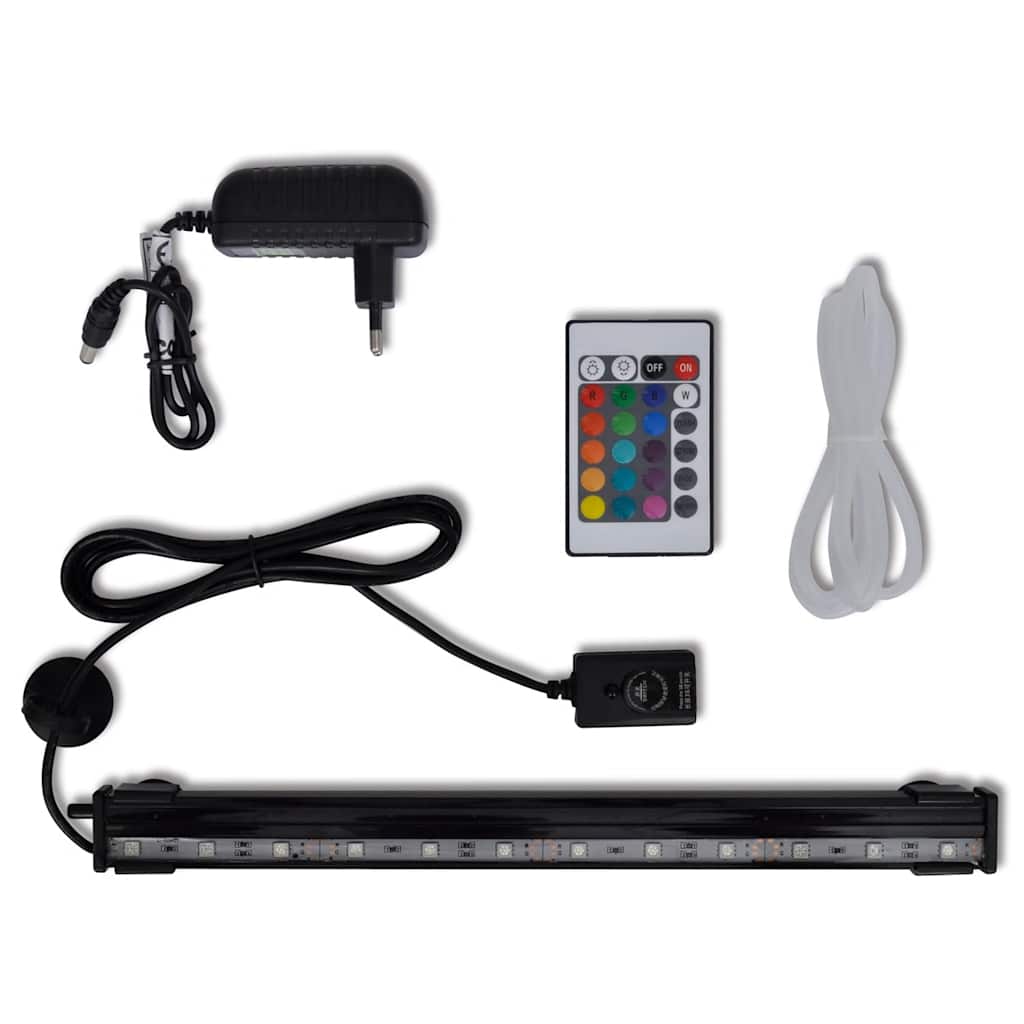Lampe Led Rvb De Bulles Submersible D'aquarium 32 Cm