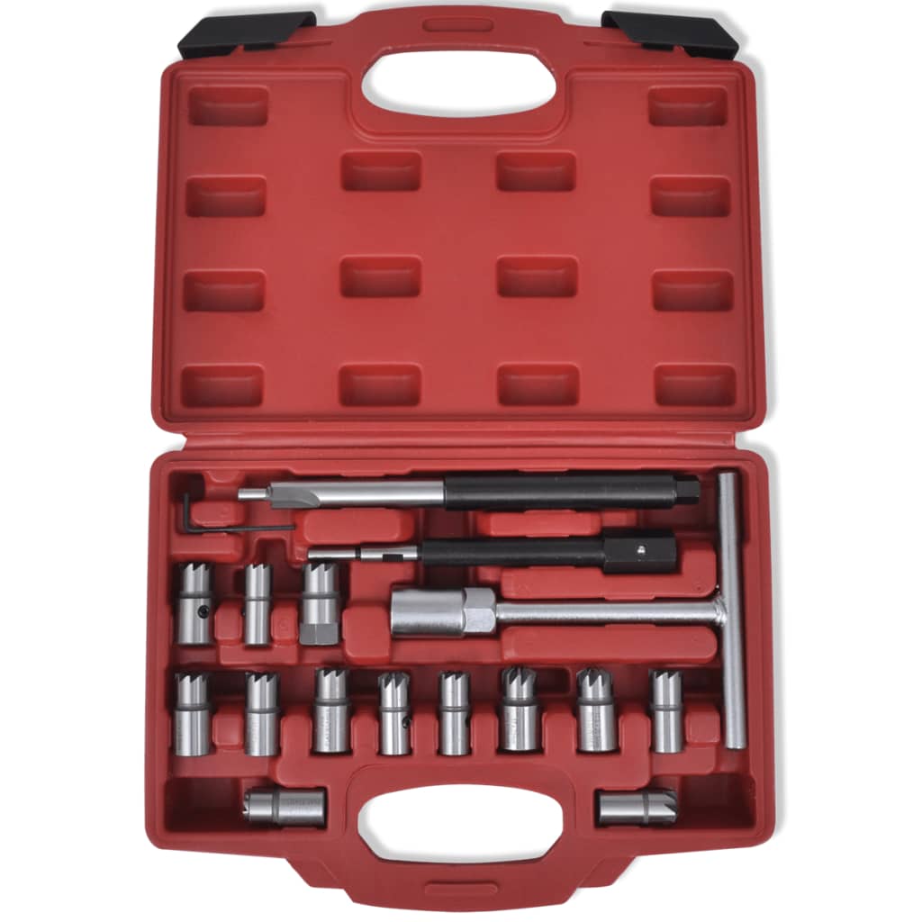 Ensemble De Couteau De Siège D'injecteur Diesel 17 Pcs