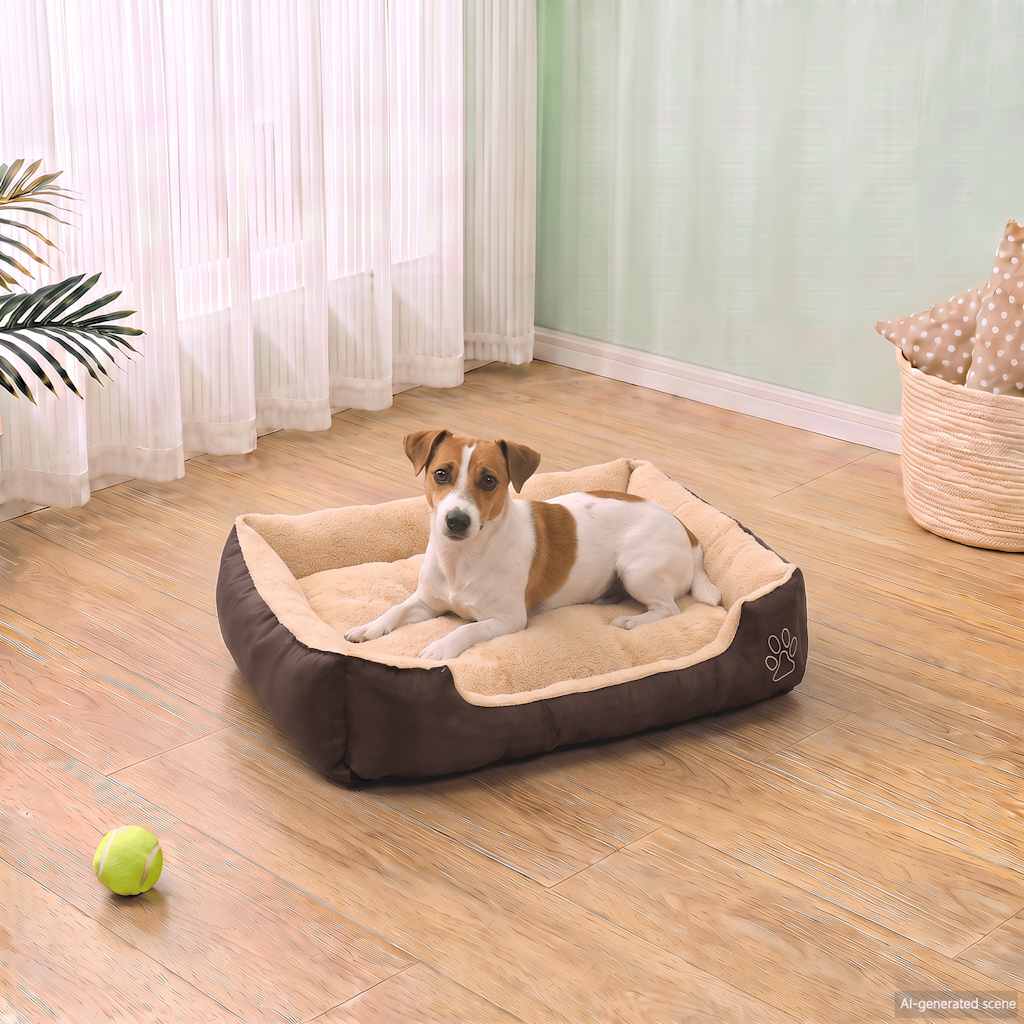 Lit Pour Chiens Beige Et