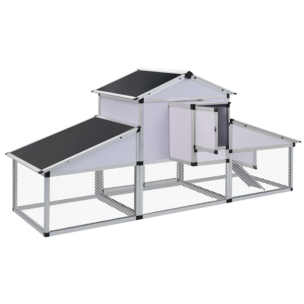 Poulailler Avec Rampes Et Nichoir Aluminium