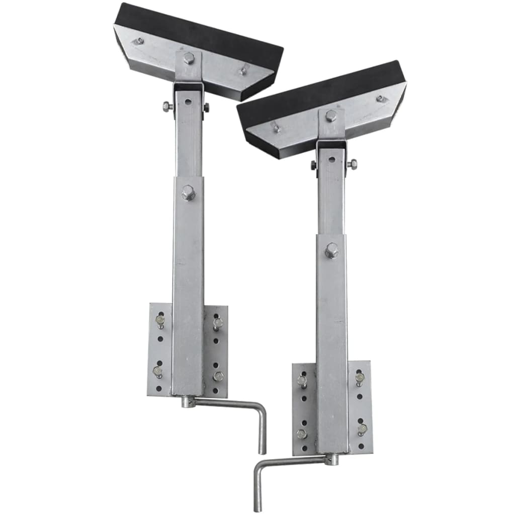 Set De 2 Supports À Barre Inclinable 63 - 88 Cm Pour Remorque À Bateau