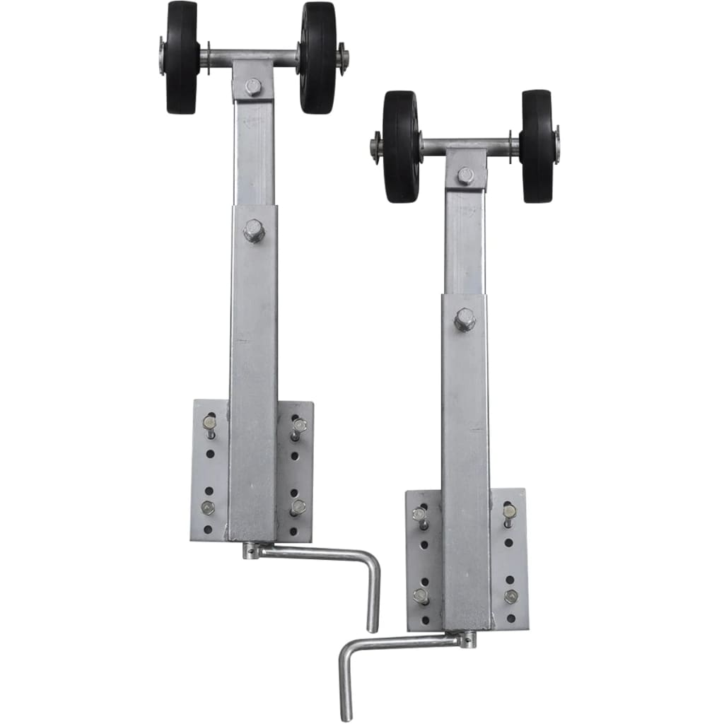 Support À Double Rouleau Pour Remorque De Bateau 2 Pcs 59-84 Cm
