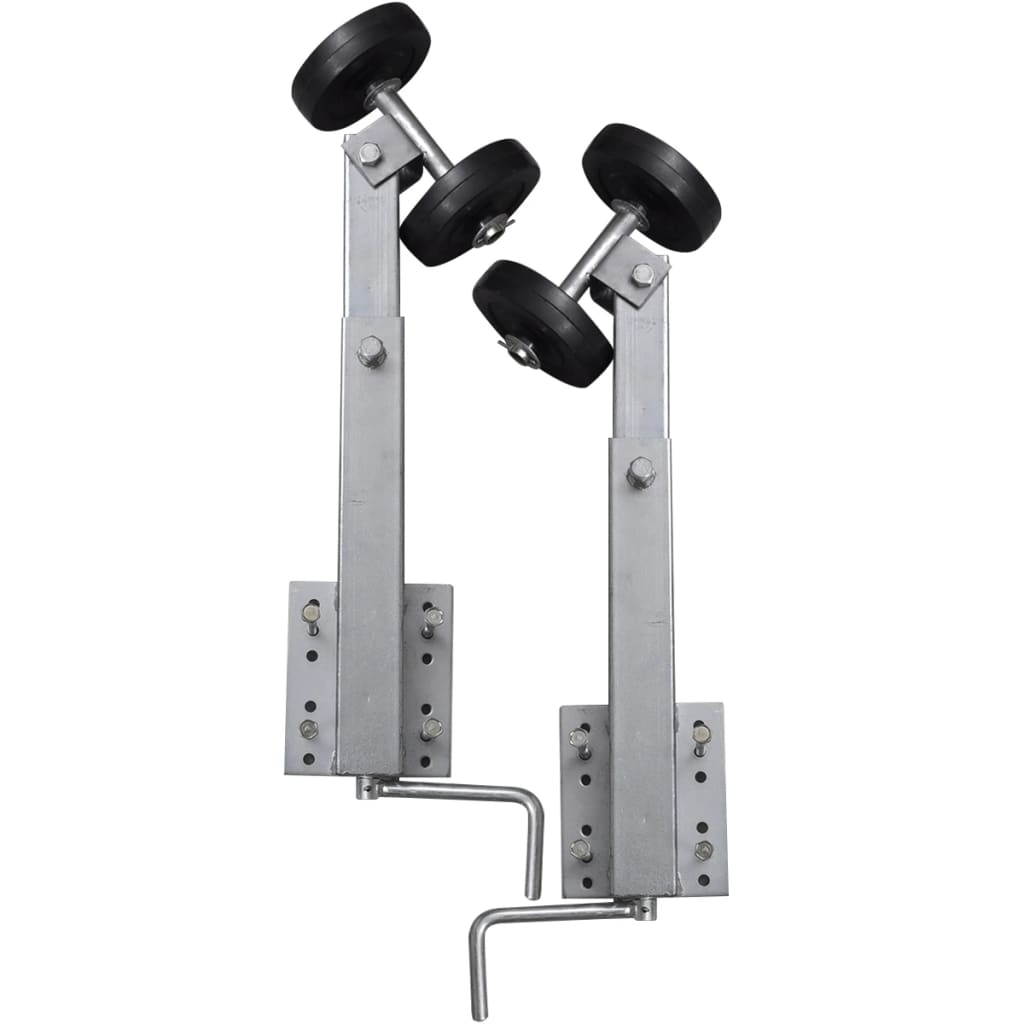 Support À Double Rouleau Pour Remorque De Bateau 2 Pcs 59-84 Cm